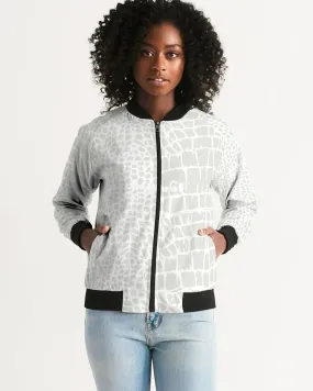 Animal Skin Texture Women's Bomber Jacket