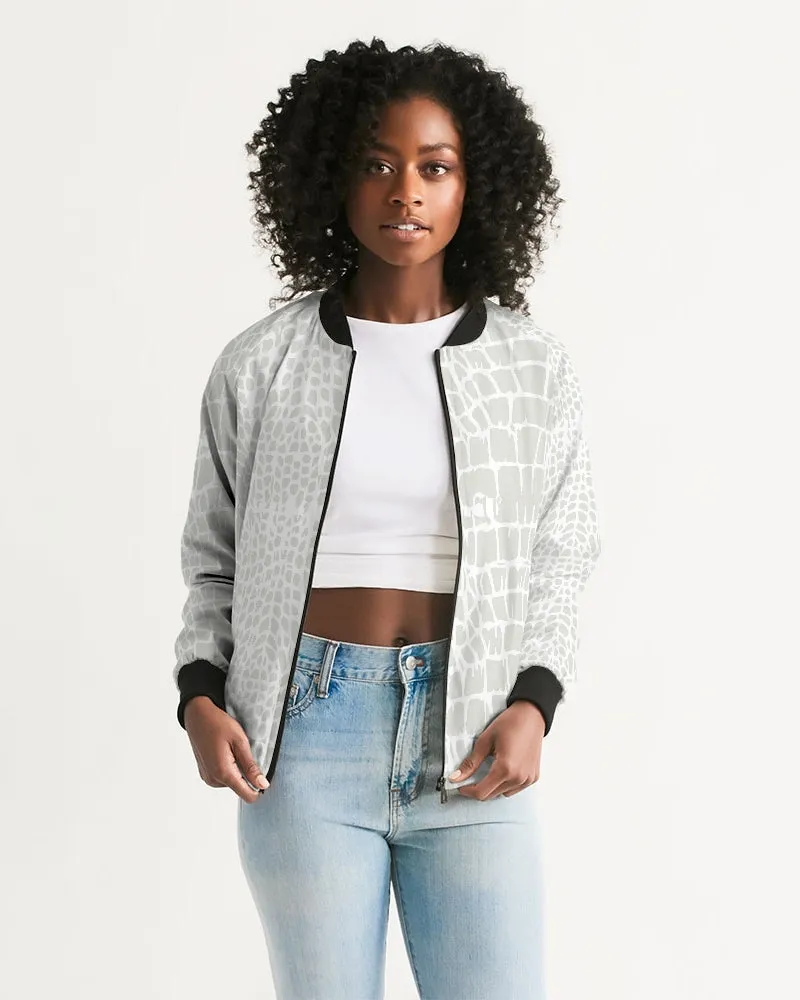 Animal Skin Texture Women's Bomber Jacket