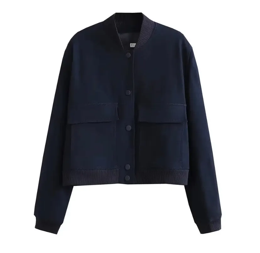 Button Up Bomber Jacket