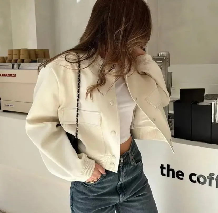 Button Up Bomber Jacket