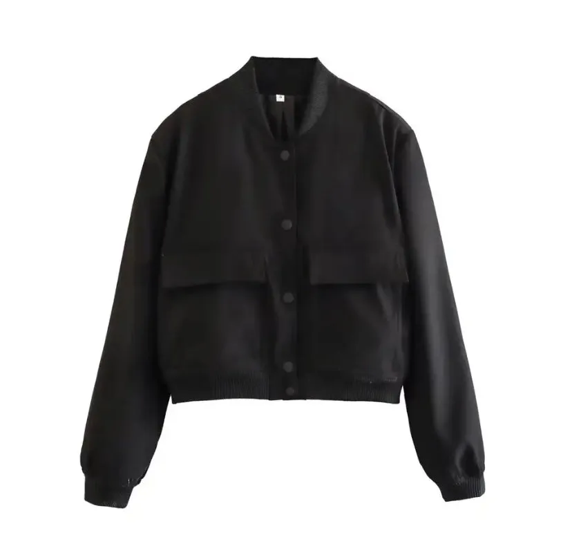 Button Up Bomber Jacket