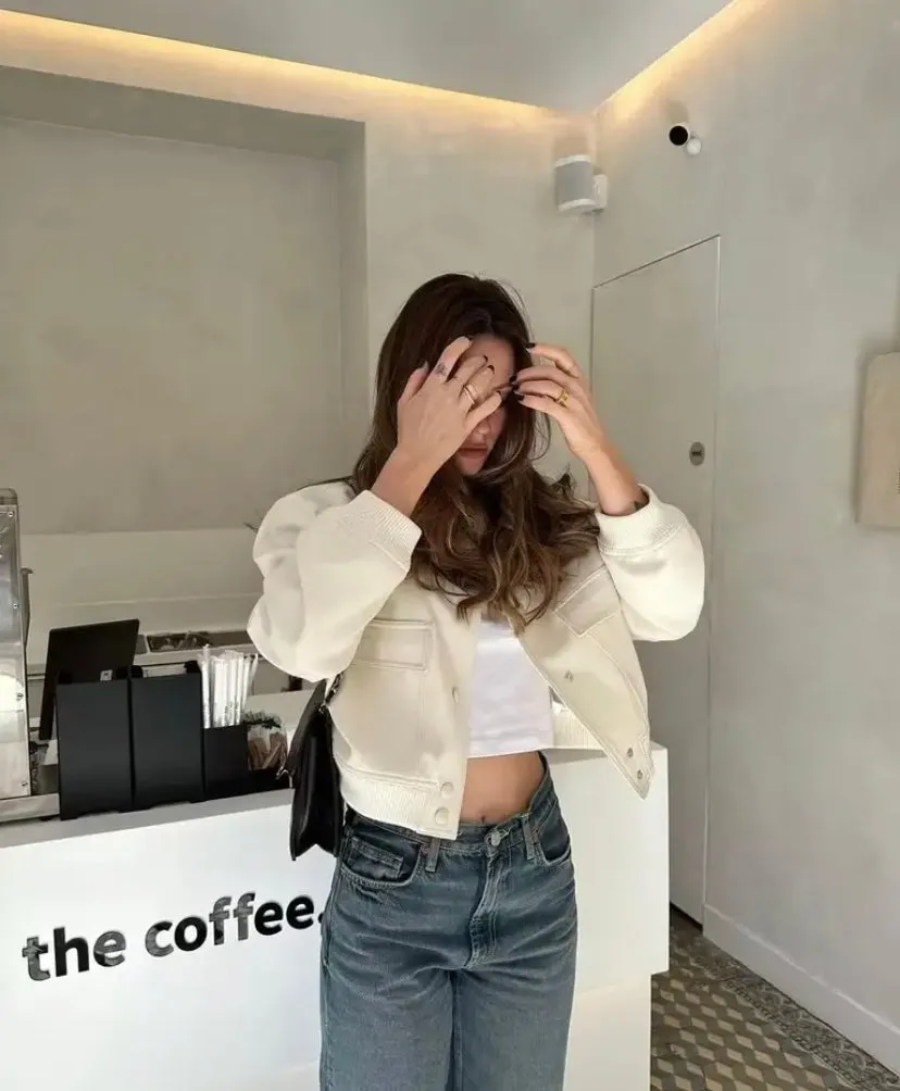 Button Up Bomber Jacket