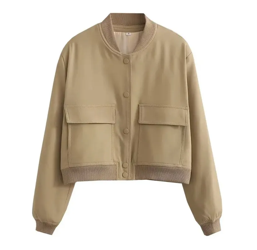 Button Up Bomber Jacket