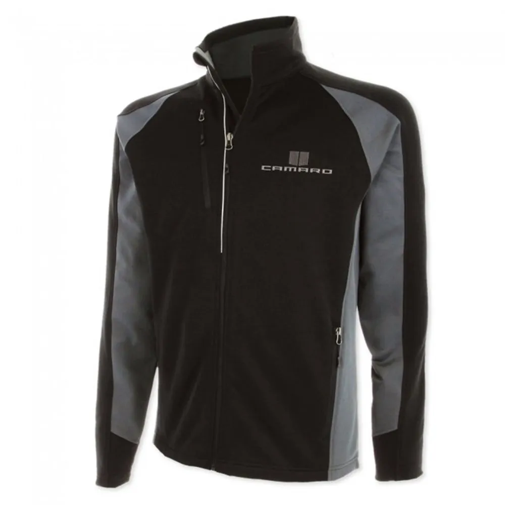 Camaro Full-Zip Performance Jacket - Black-Gray Storm
