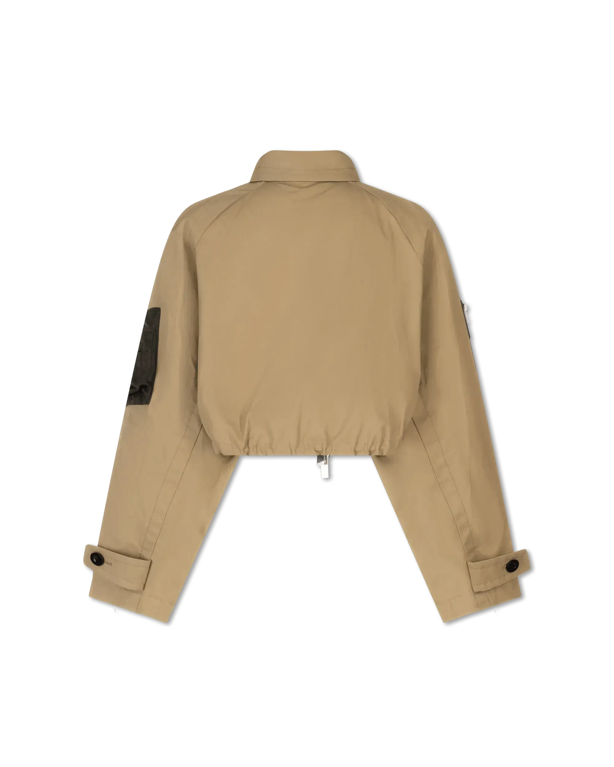 Cropped Cotton Bomber Jacket