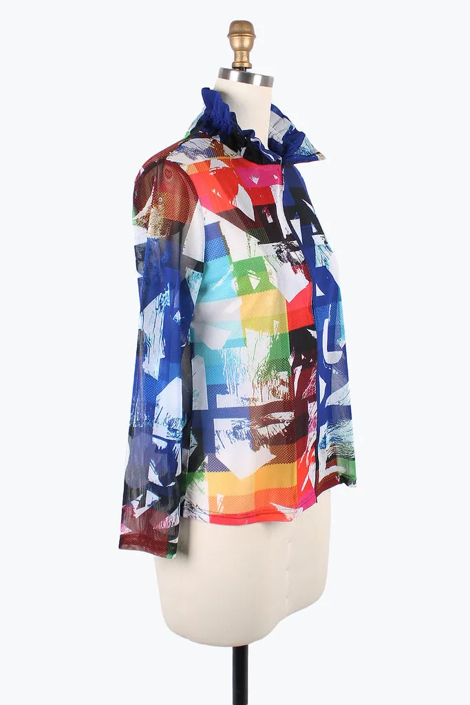 Damee Vibrant Abstract-Art-Print Twin Set - 31424