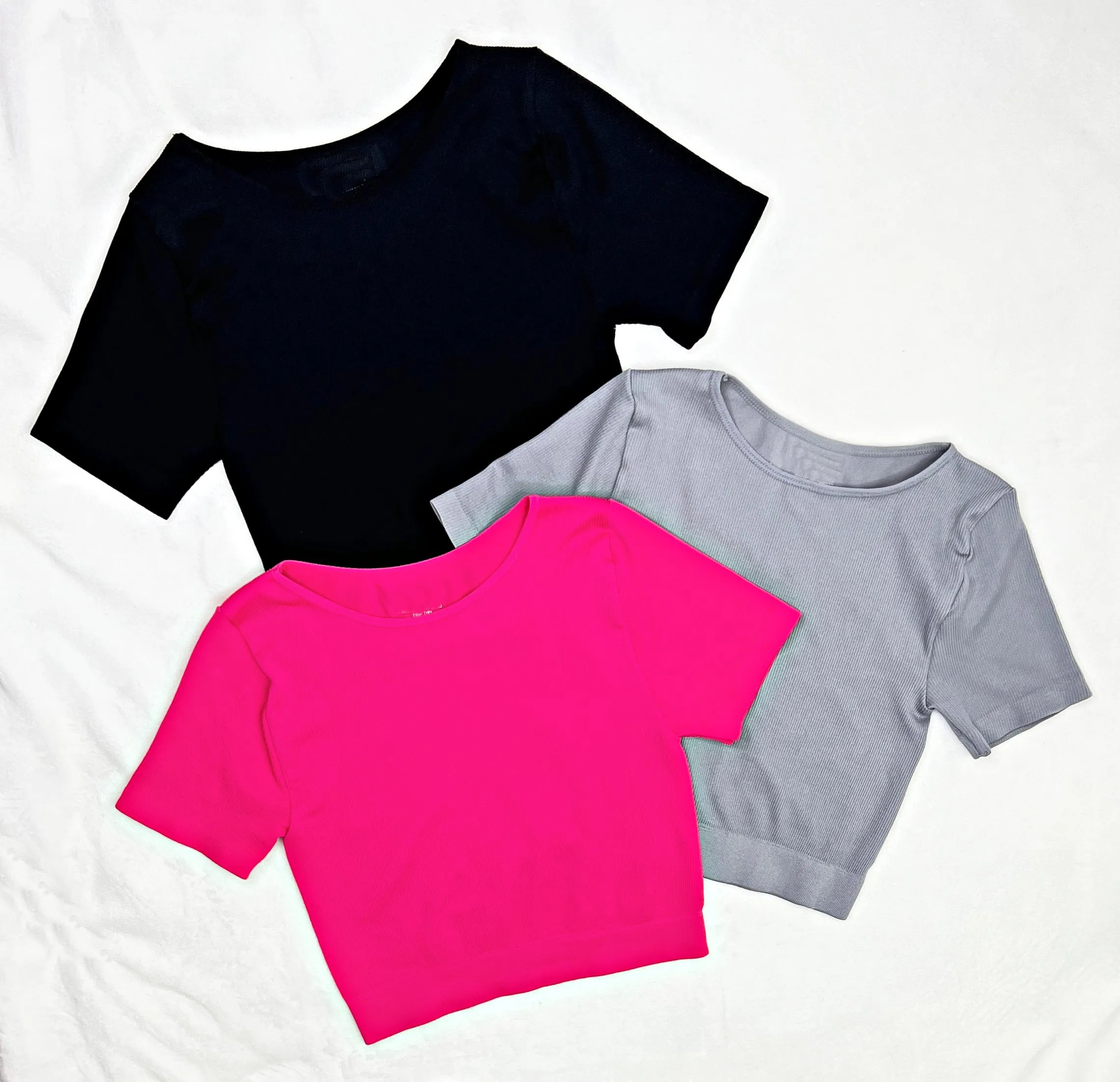 Forgotten Memories Ribbed Cropped Tee