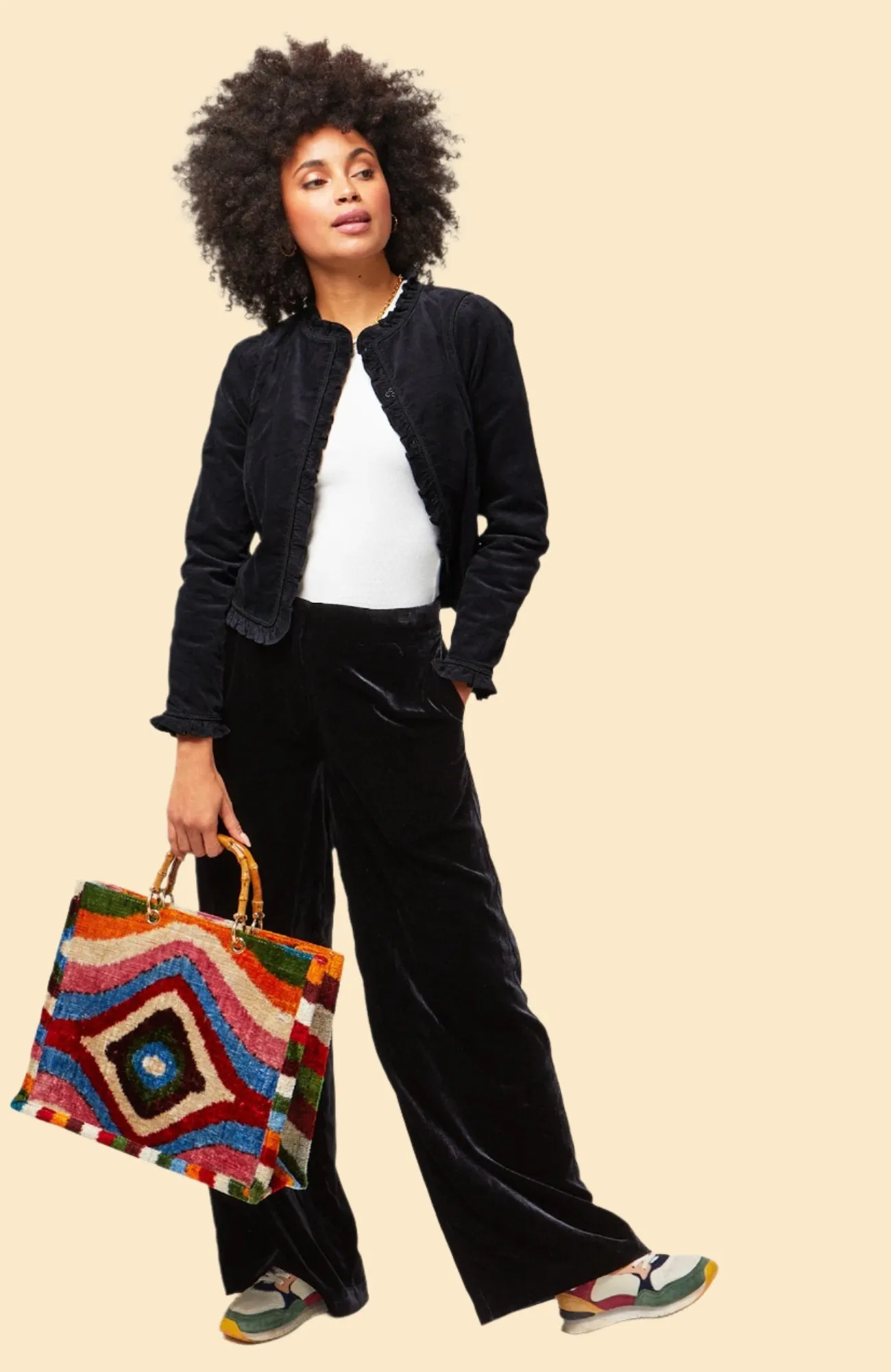 Frances Corduroy Jacket | Black