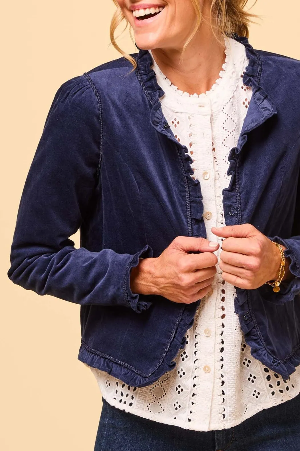 Frances Corduroy Jacket | Navy