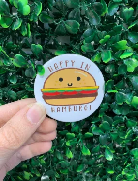 Happy in Hamburg Button