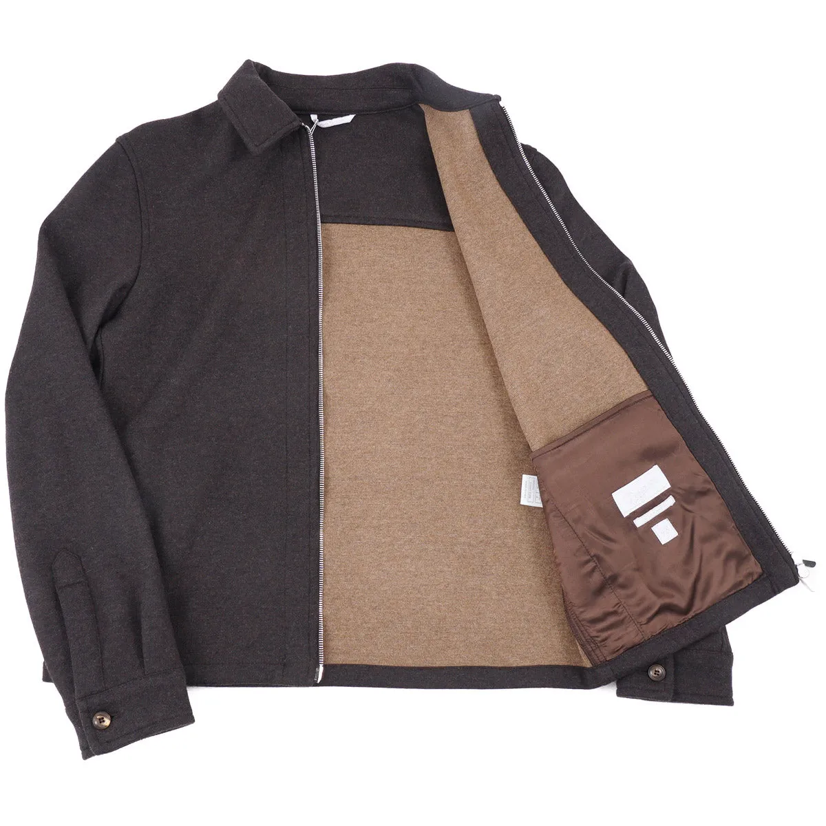 Marco Pescarolo Jersey Flannel Wool Jacket