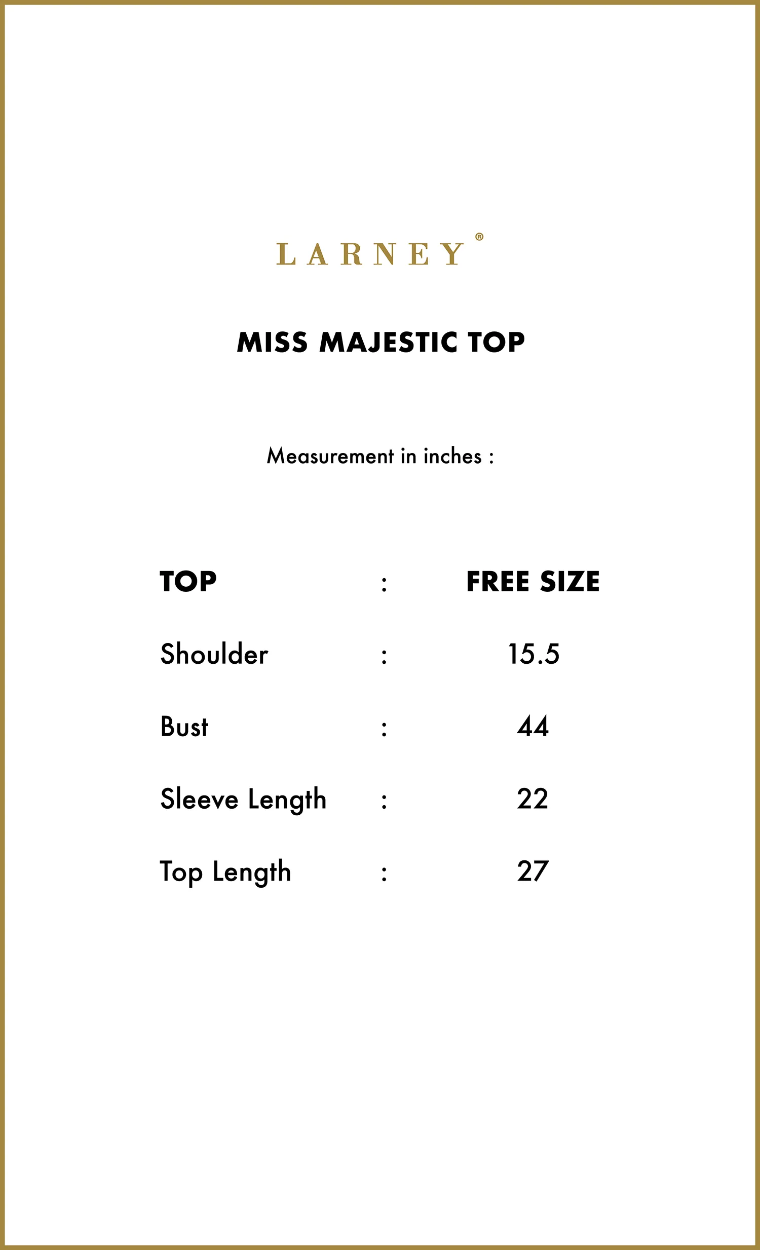Miss Majestic Top in Sienna Brown