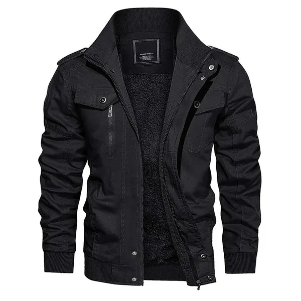 Modern Trendy Bomber Jacket with Fleeced Interior for Men | Perfect for Casual Days