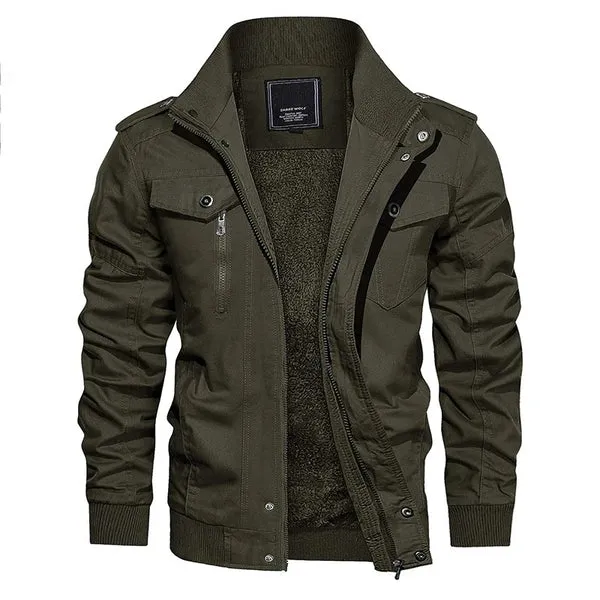 Modern Trendy Bomber Jacket with Fleeced Interior for Men | Perfect for Casual Days