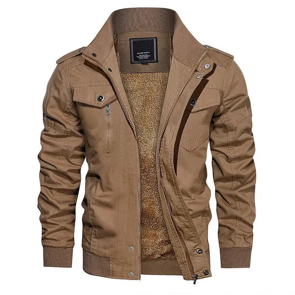 Modern Trendy Bomber Jacket with Fleeced Interior for Men | Perfect for Casual Days