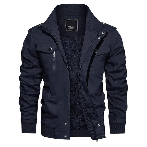 Modern Trendy Bomber Jacket with Fleeced Interior for Men | Perfect for Casual Days