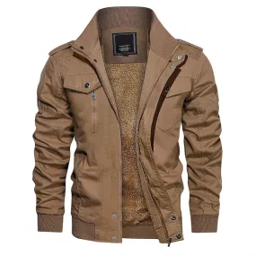 Modern Trendy Bomber Jacket with Fleeced Interior for Men | Perfect for Casual Days