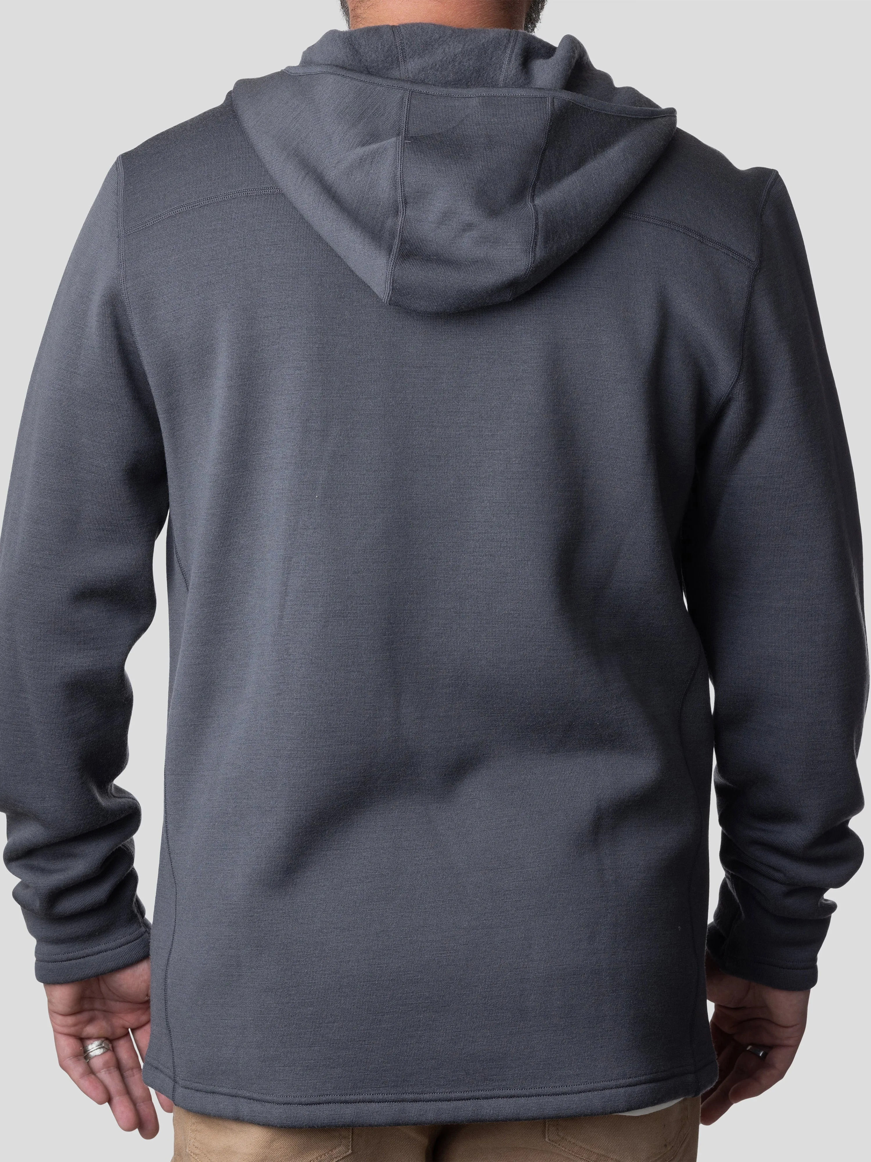 M's Barnburner Merino Hoodie - Charcoal