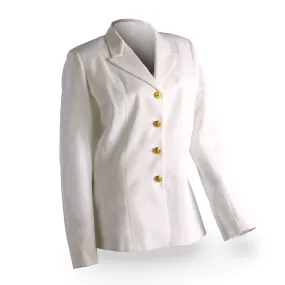 NAVY Women's Service Dress White Jacket - Gold Buttons