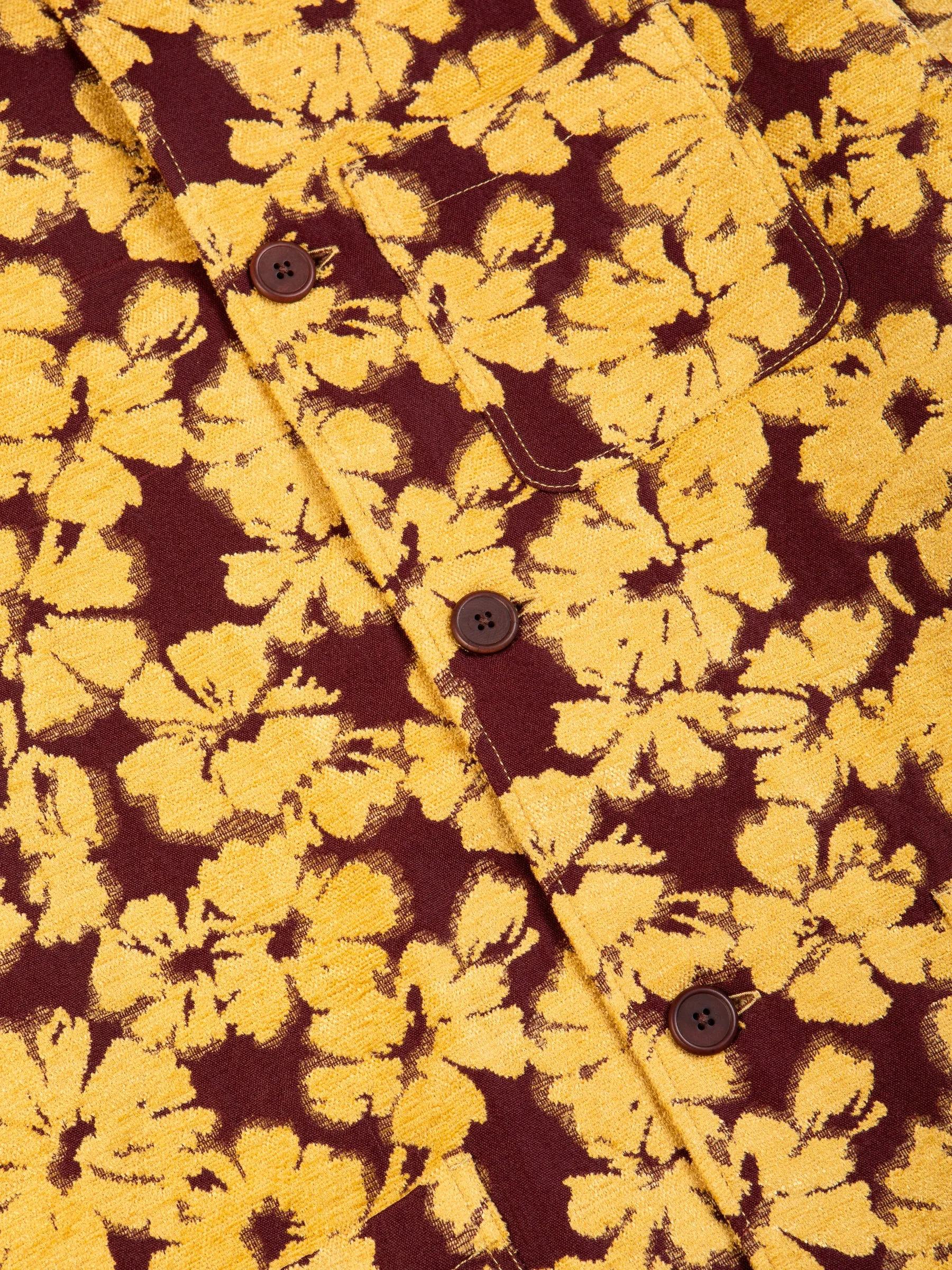 Ormiston Jacket In Japanese Mustard Jacquard