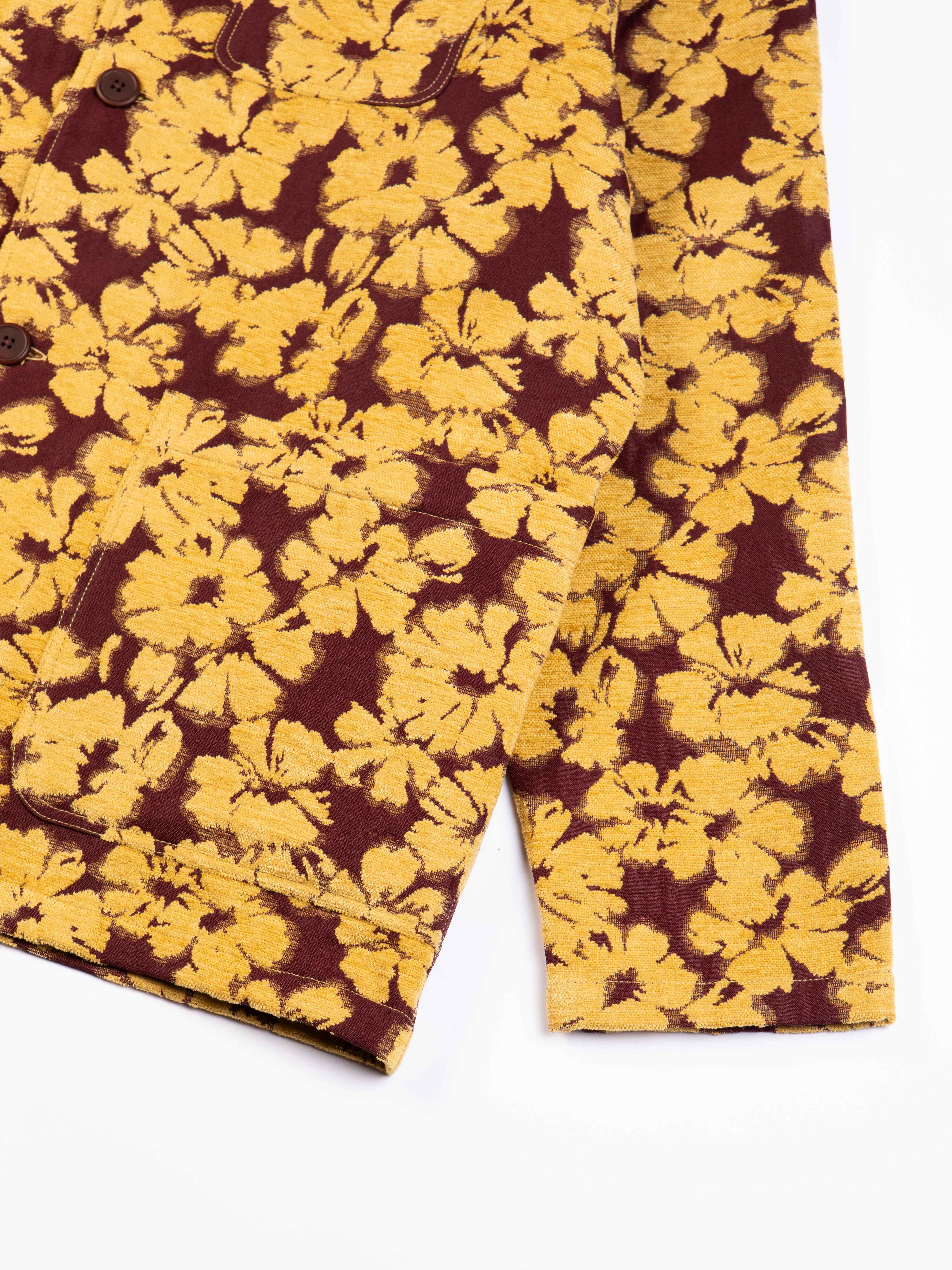 Ormiston Jacket In Japanese Mustard Jacquard
