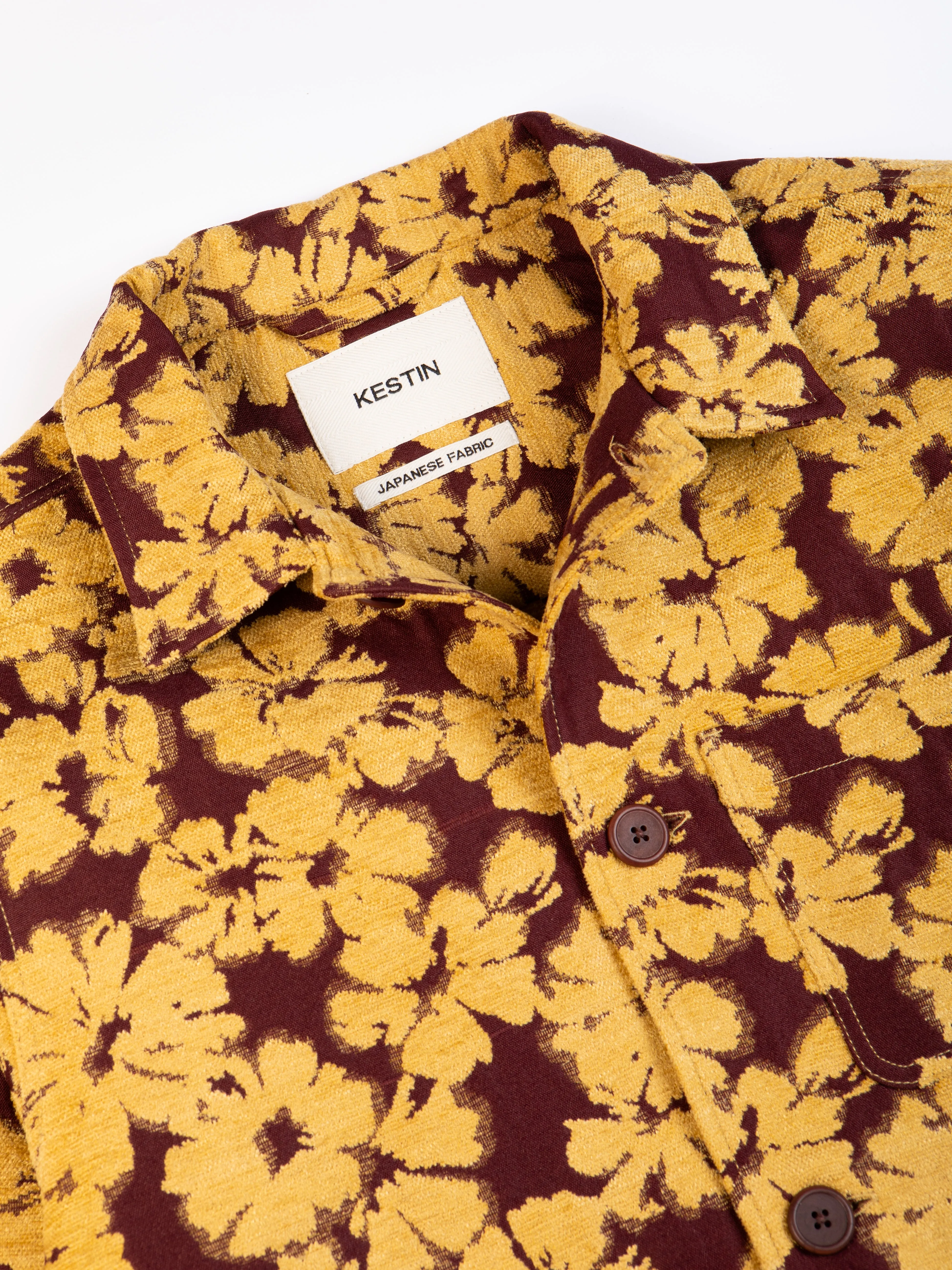 Ormiston Jacket In Japanese Mustard Jacquard