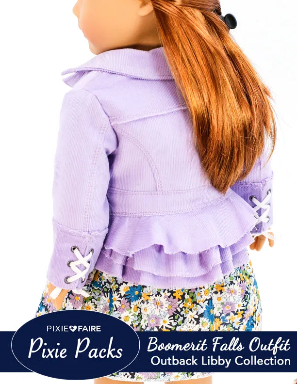 Pixie Packs Boomerit Falls Jacket and Dress Outback Libby Collection Lavender
