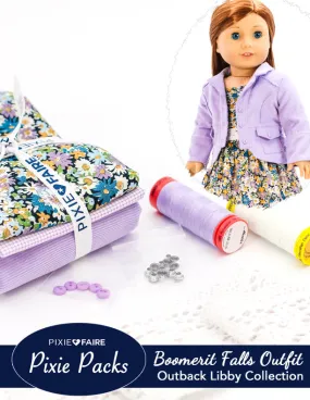Pixie Packs Boomerit Falls Jacket and Dress Outback Libby Collection Lavender