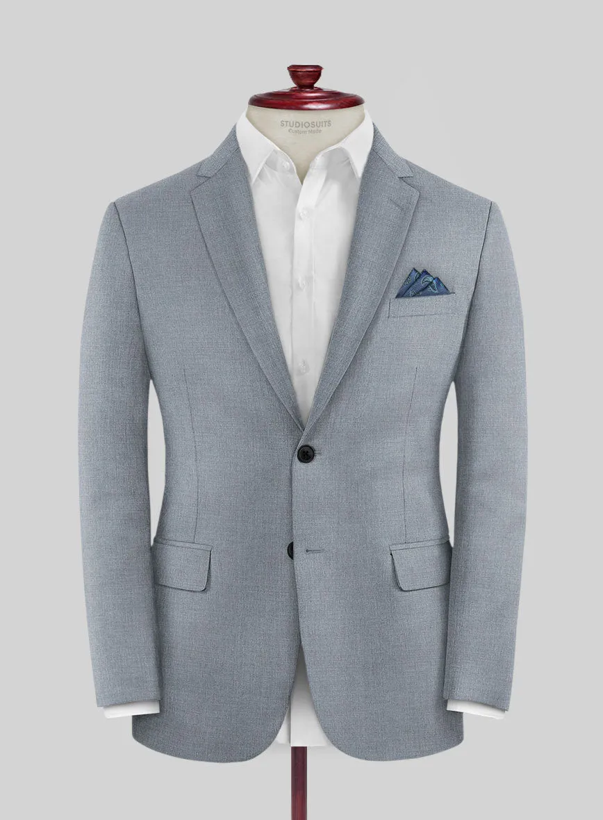 Reda Flexo Light Blue Gray Wool Jacket