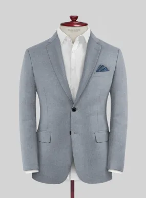 Reda Flexo Light Blue Gray Wool Jacket