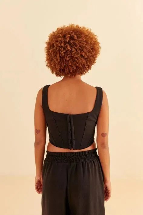 Top Corselet Moletom Farm