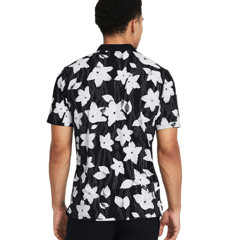 UNDER ARMOUR Curry Bomber Men's Polo (Black/Celeste)