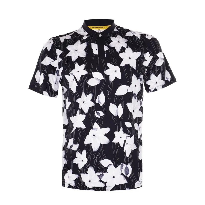 UNDER ARMOUR Curry Bomber Men's Polo (Black/Celeste)