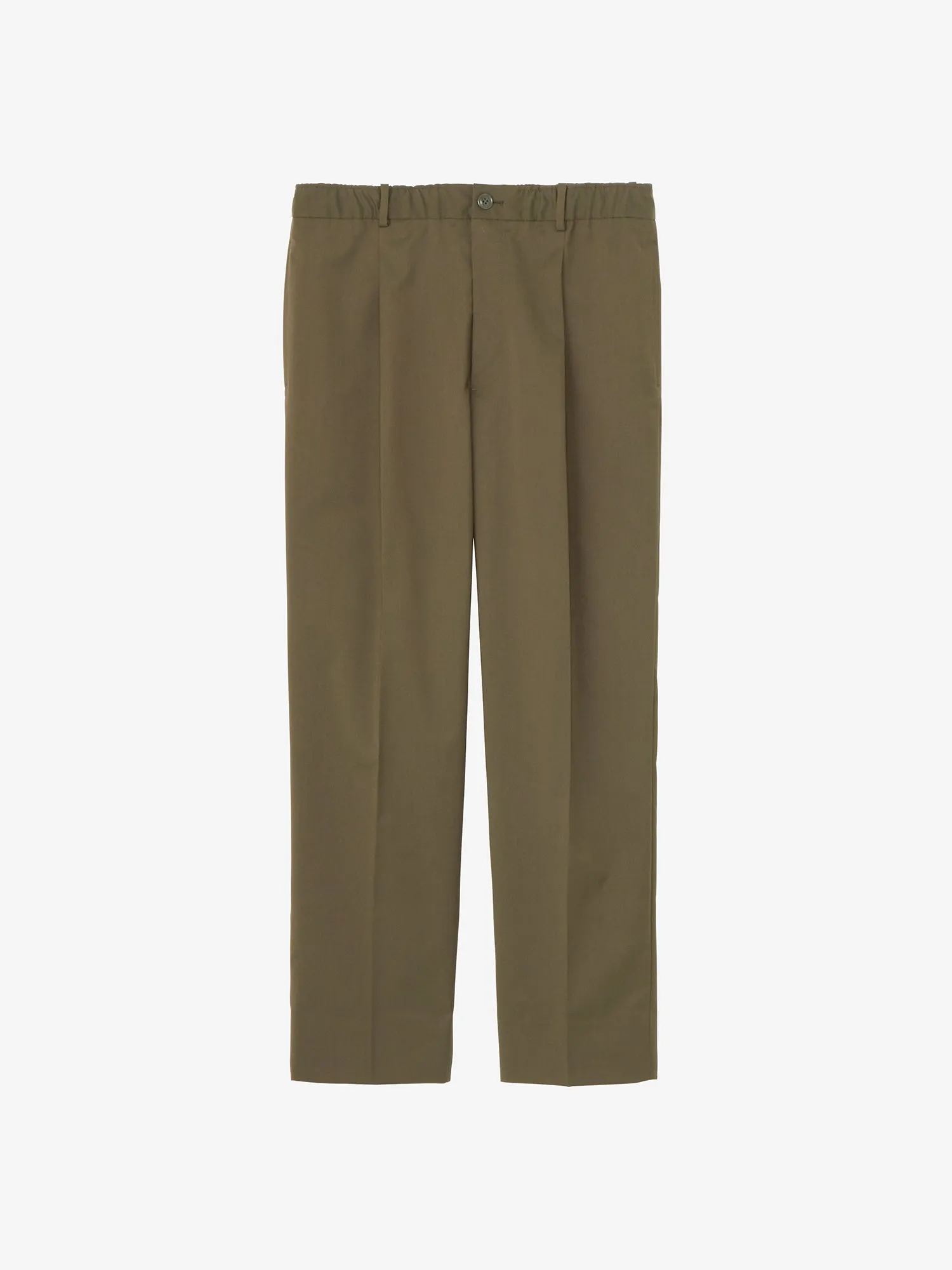 Wool Blend Twill One Tuck Pants